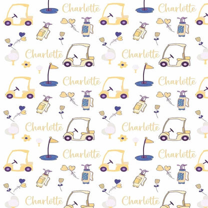 Personalized Golf Swaddle Blanket