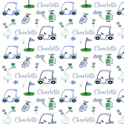 Personalized Golf Swaddle Blanket