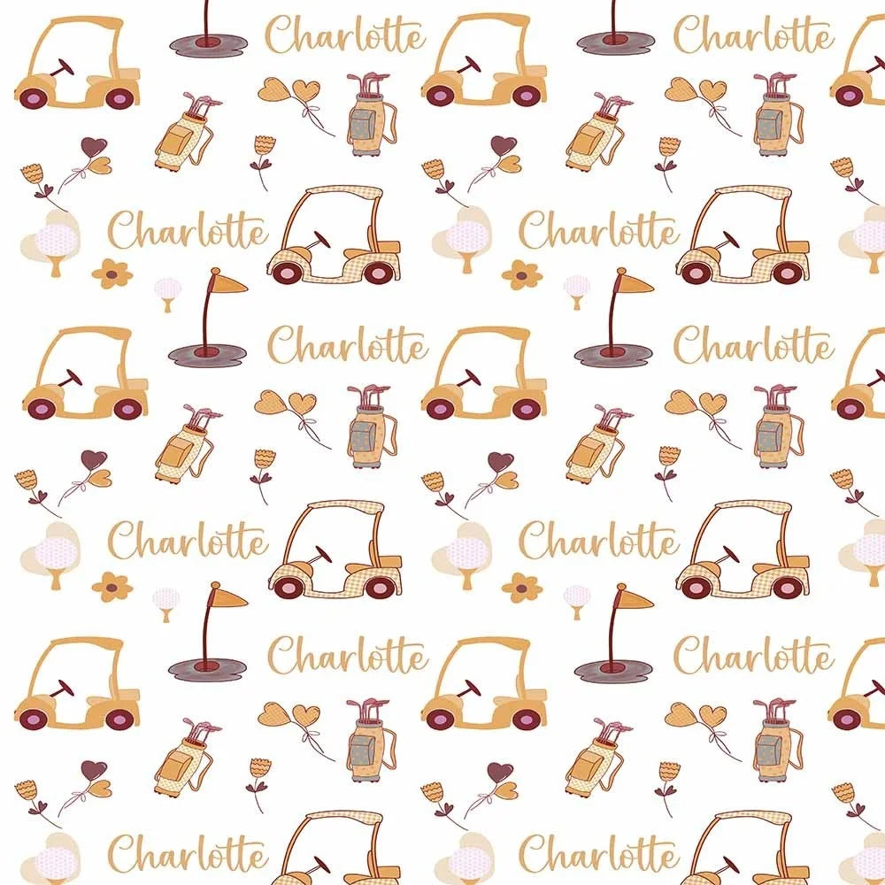 Personalized Golf Swaddle Blanket