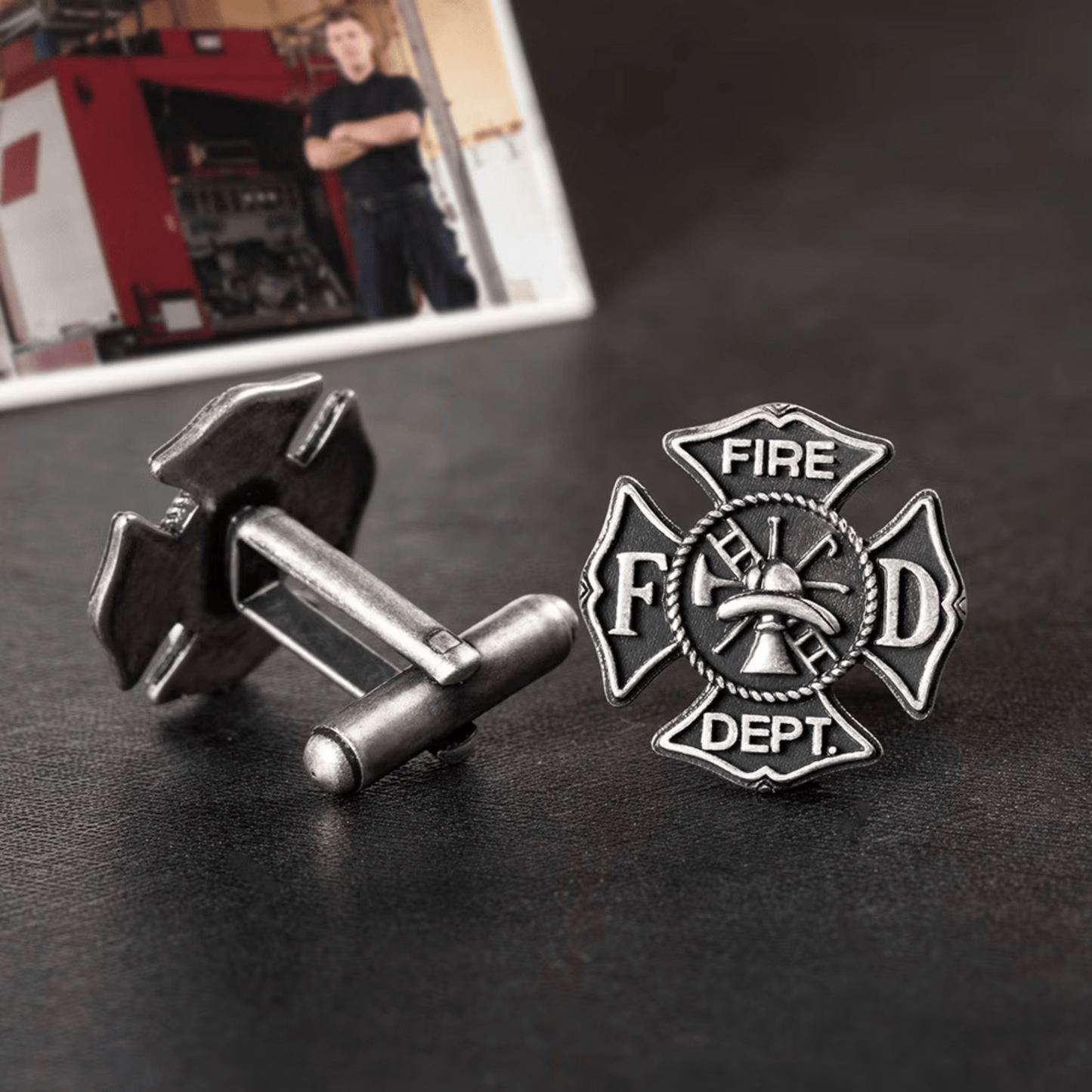 Vintage Firefighter Department Cufflinks