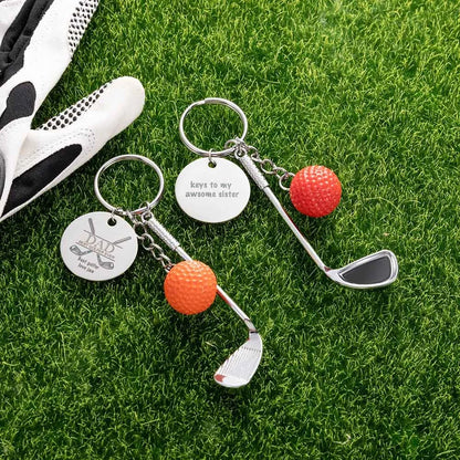 Personalized Best Golfer Ever Keychain
