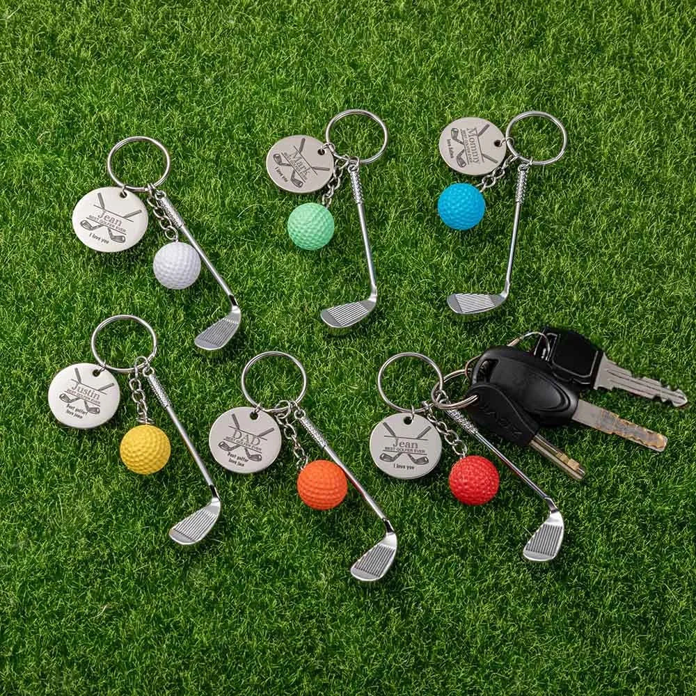 Personalized Best Golfer Ever Keychain