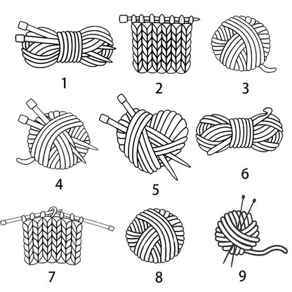 Custom Engraved Crochet Stitch Marker Charms