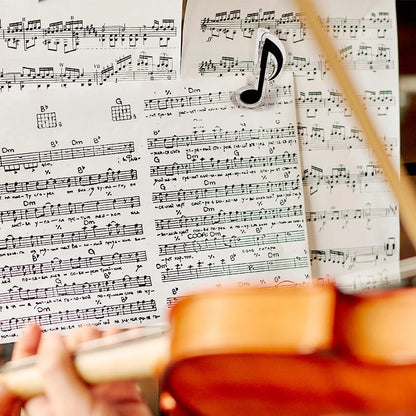 Set of 4 Custom Music Notation Sheet Holders & Ruler