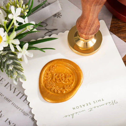 Custom Logo Wax Envelope Seal Stamp Kit