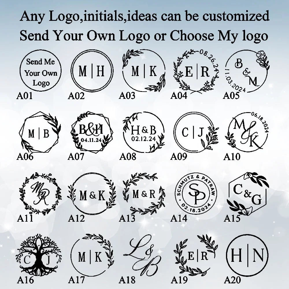 Custom Logo Wax Envelope Seal Stamp Kit