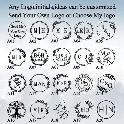 Custom Logo Wax Envelope Seal Stamp Kit