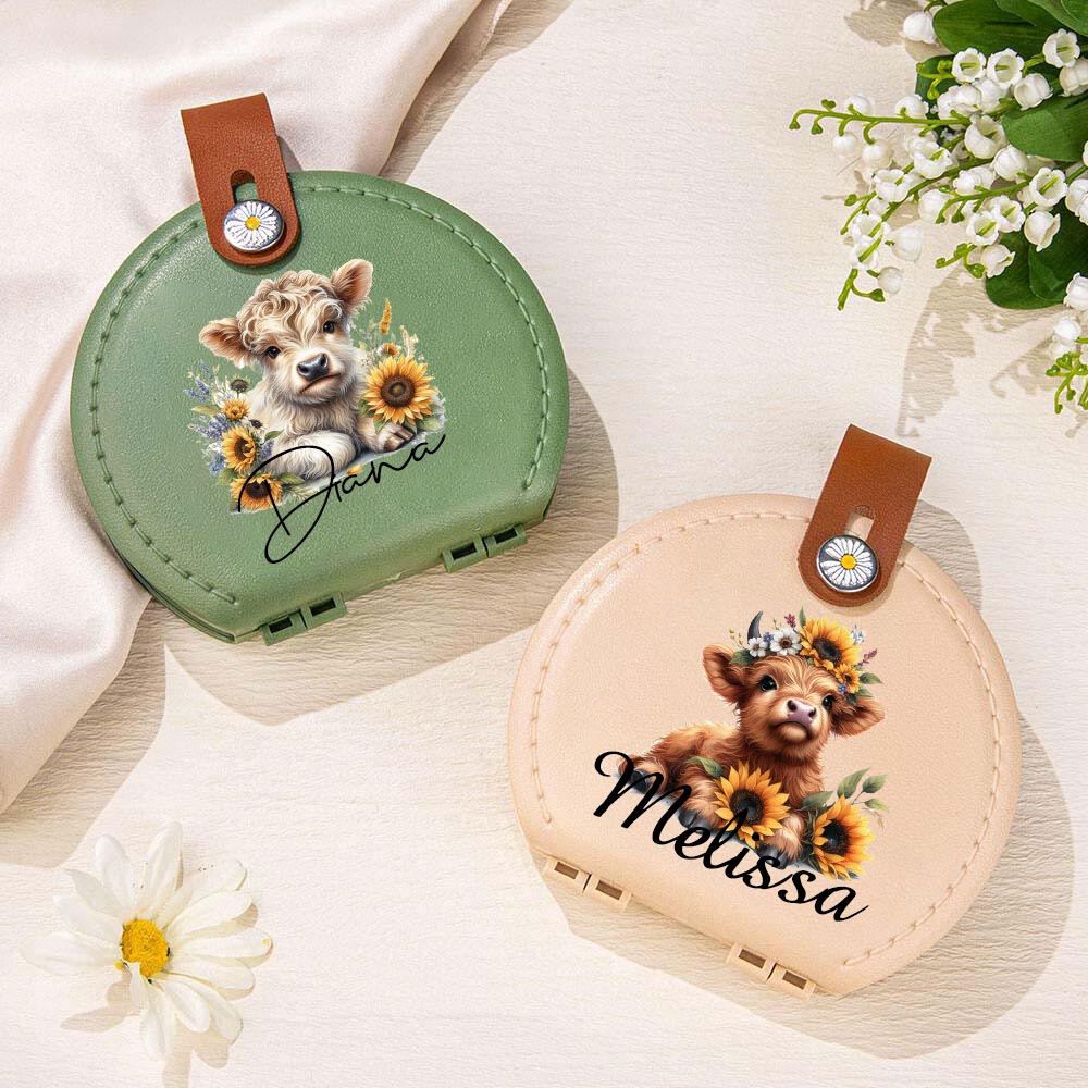 Personalized Highland Cow Sewing Kit with Name, photo 1