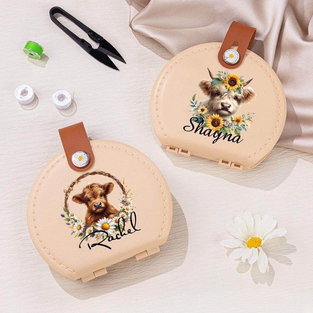 Personalized Highland Cow Sewing Kit with Name, photo 2