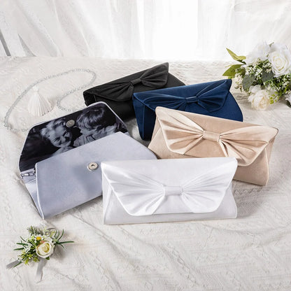 Personalized Bow Tie Clutch with Custom Photo