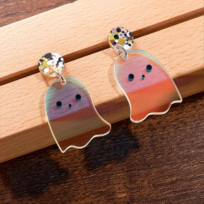 Ghost Acrylic Dangle Earrings
