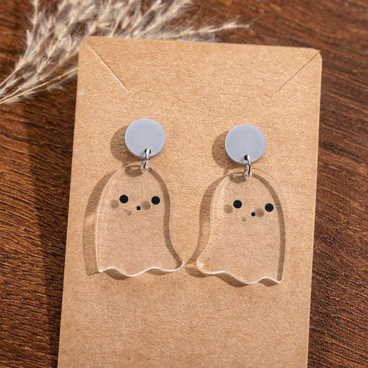 Ghost Acrylic Dangle Earrings