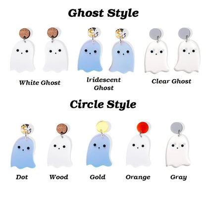 Ghost Acrylic Dangle Earrings