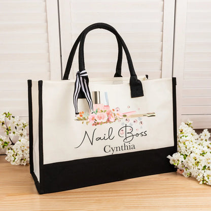 Personalized Nail Artist Tote Bag