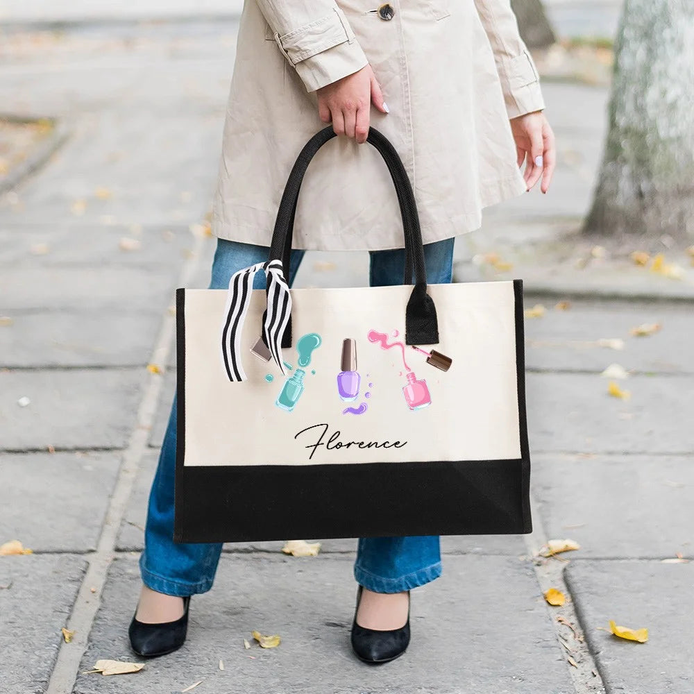 Personalized Nail Artist Tote Bag