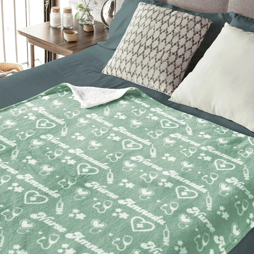 Personalized Name Nurse Blanket