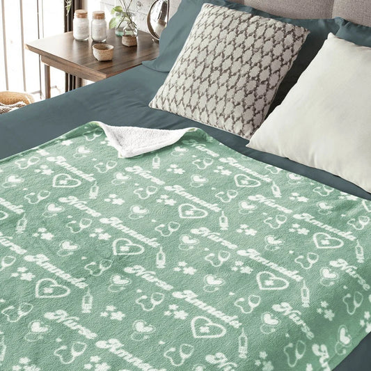 Personalized Name Nurse Blanket