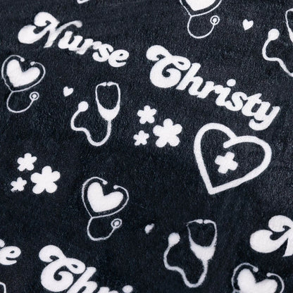 Personalized Name Nurse Blanket