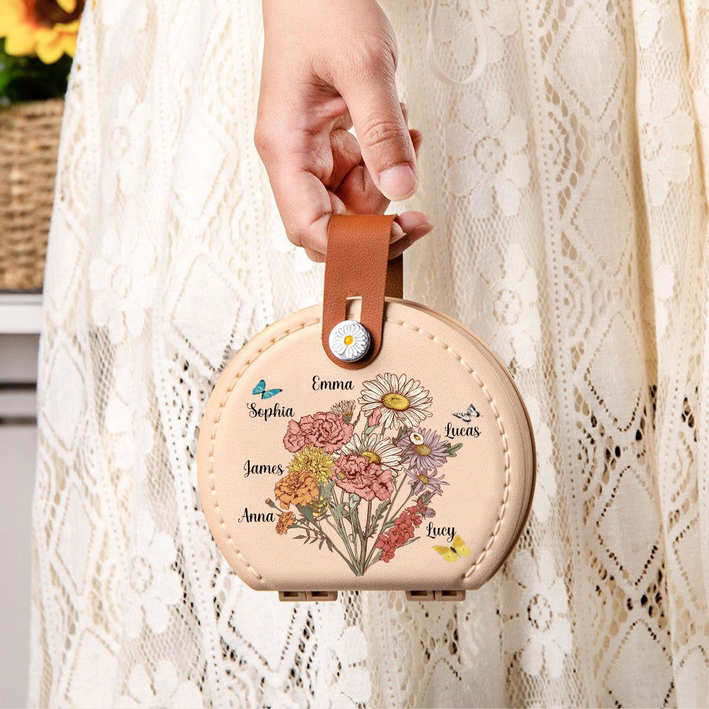 Personalized Family Birth Flower Sewing Kit with Names, photo 3