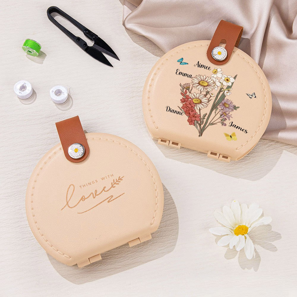 Personalized Family Birth Flower Sewing Kit with Names, photo 4