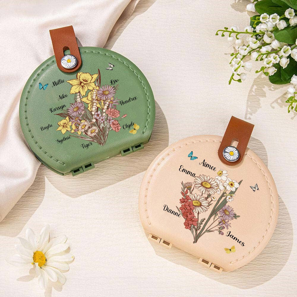 Personalized Family Birth Flower Sewing Kit with Names, photo 1