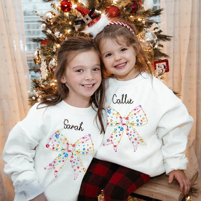 Coquette Christmas Bow Family Shirt/Sweatshirt