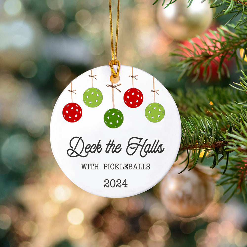 Pickleball Christmas ornament photo 1