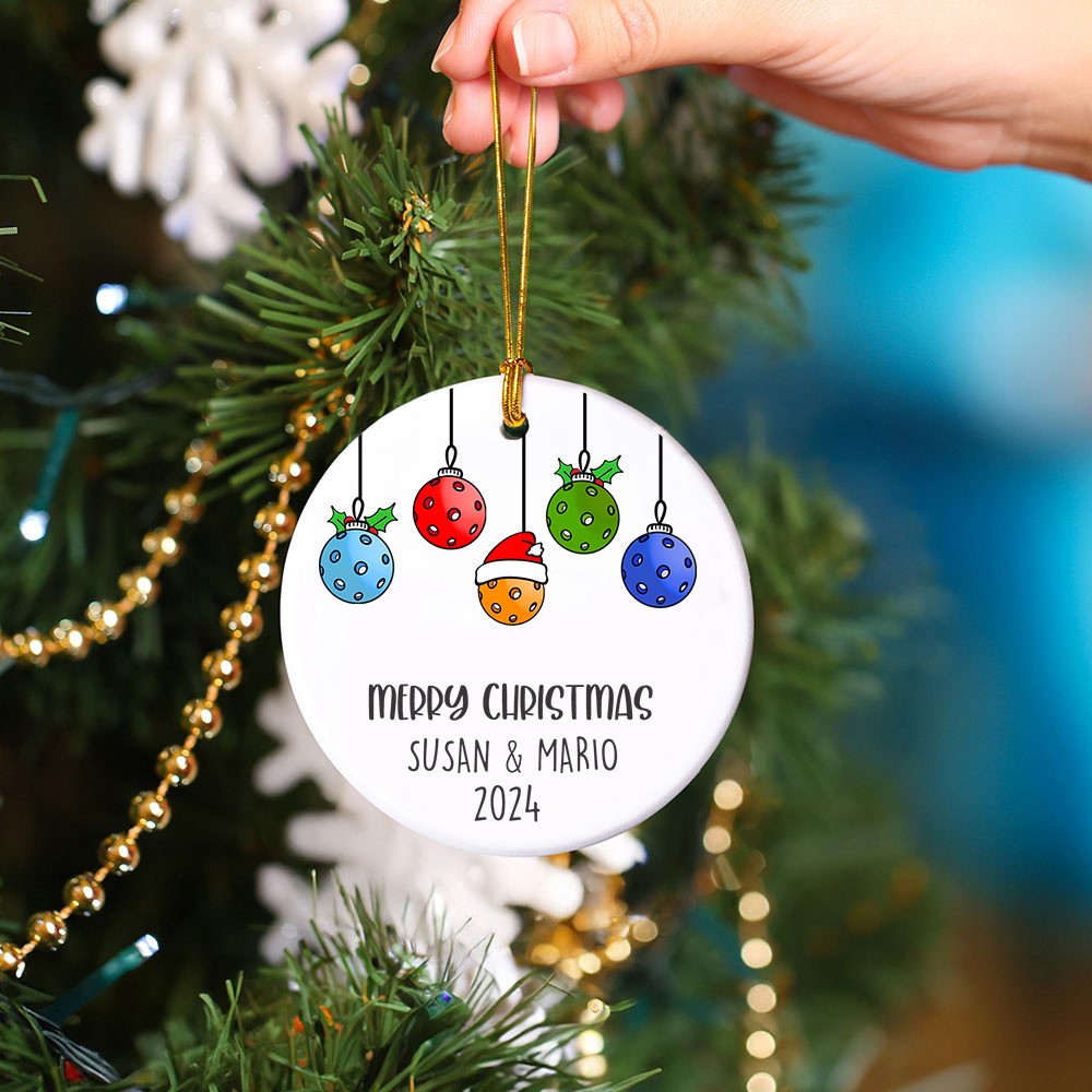 Pickleball Christmas ornament photo 6