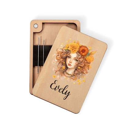 Personalized Birth Flower Needle Box with Name, photo 7