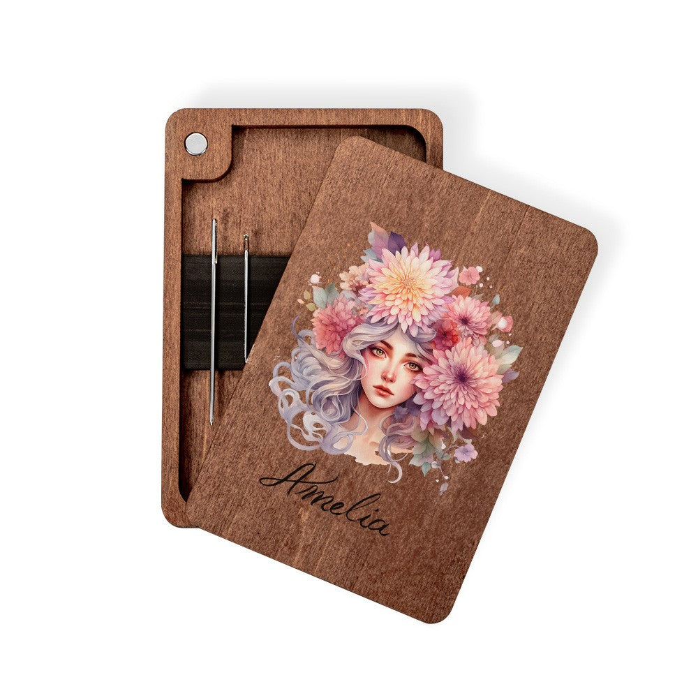 Personalized Birth Flower Needle Box with Name, photo 8