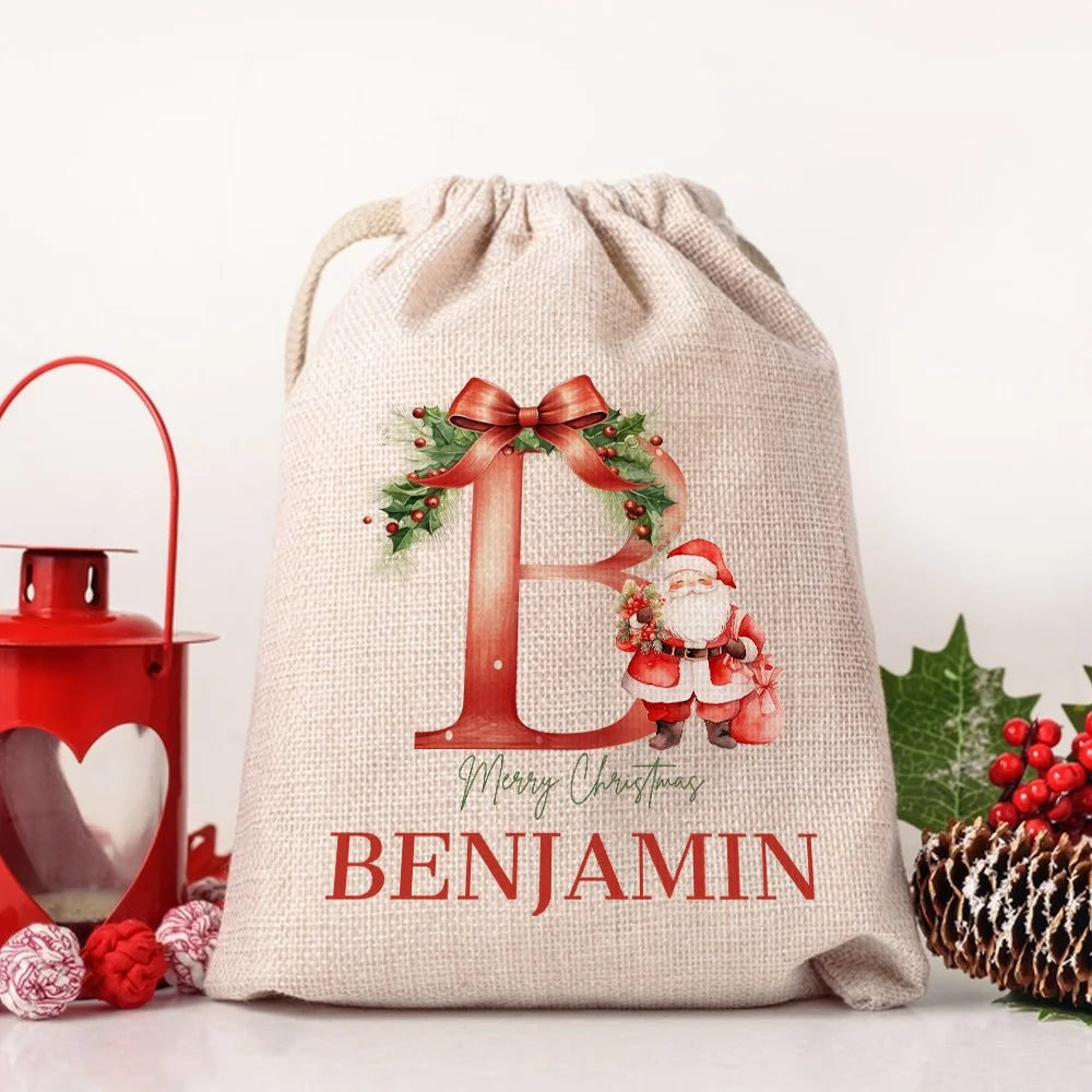 Personalized Christmas Treat Gift Bag
