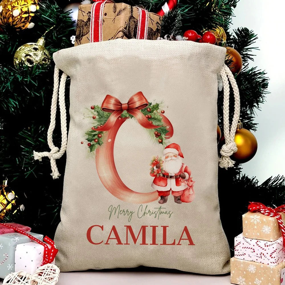 Personalized Christmas Treat Gift Bag