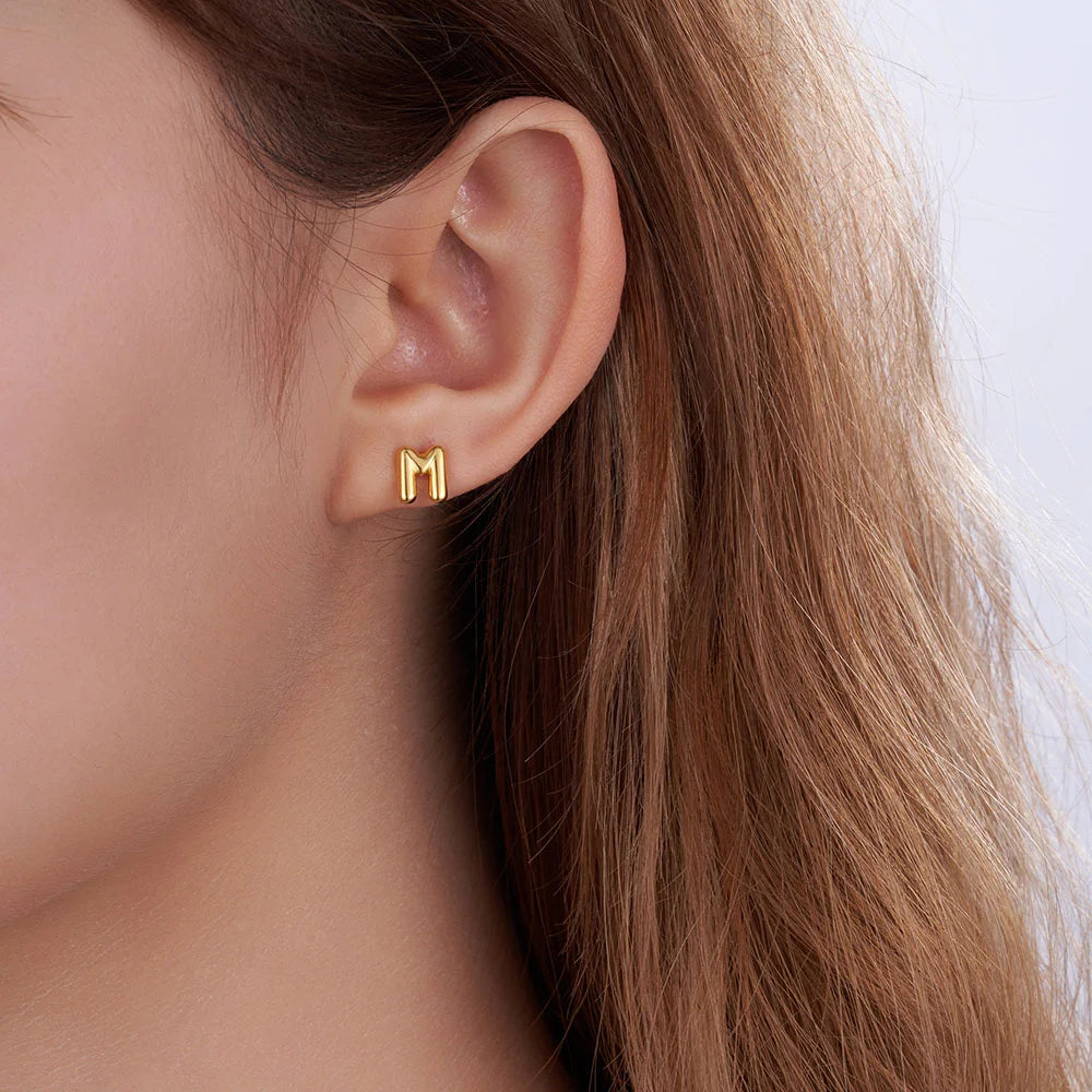 Balloon Initials Stud Earrings
