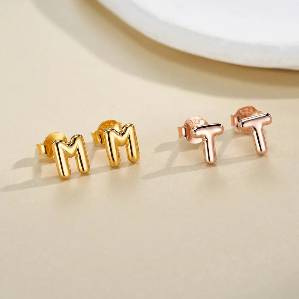 Balloon Initials Stud Earrings