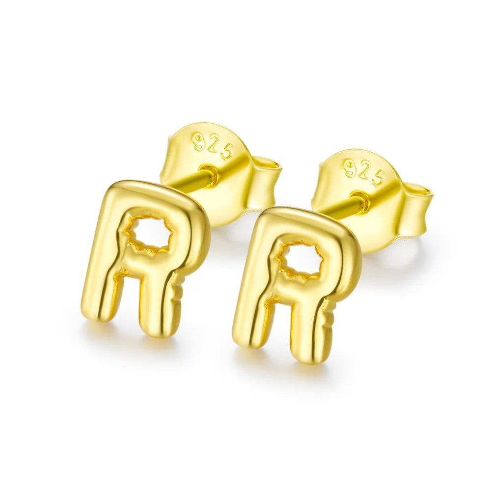 Balloon Initials Stud Earrings