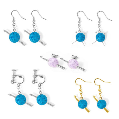 Tiny Yarn Balls Earrings