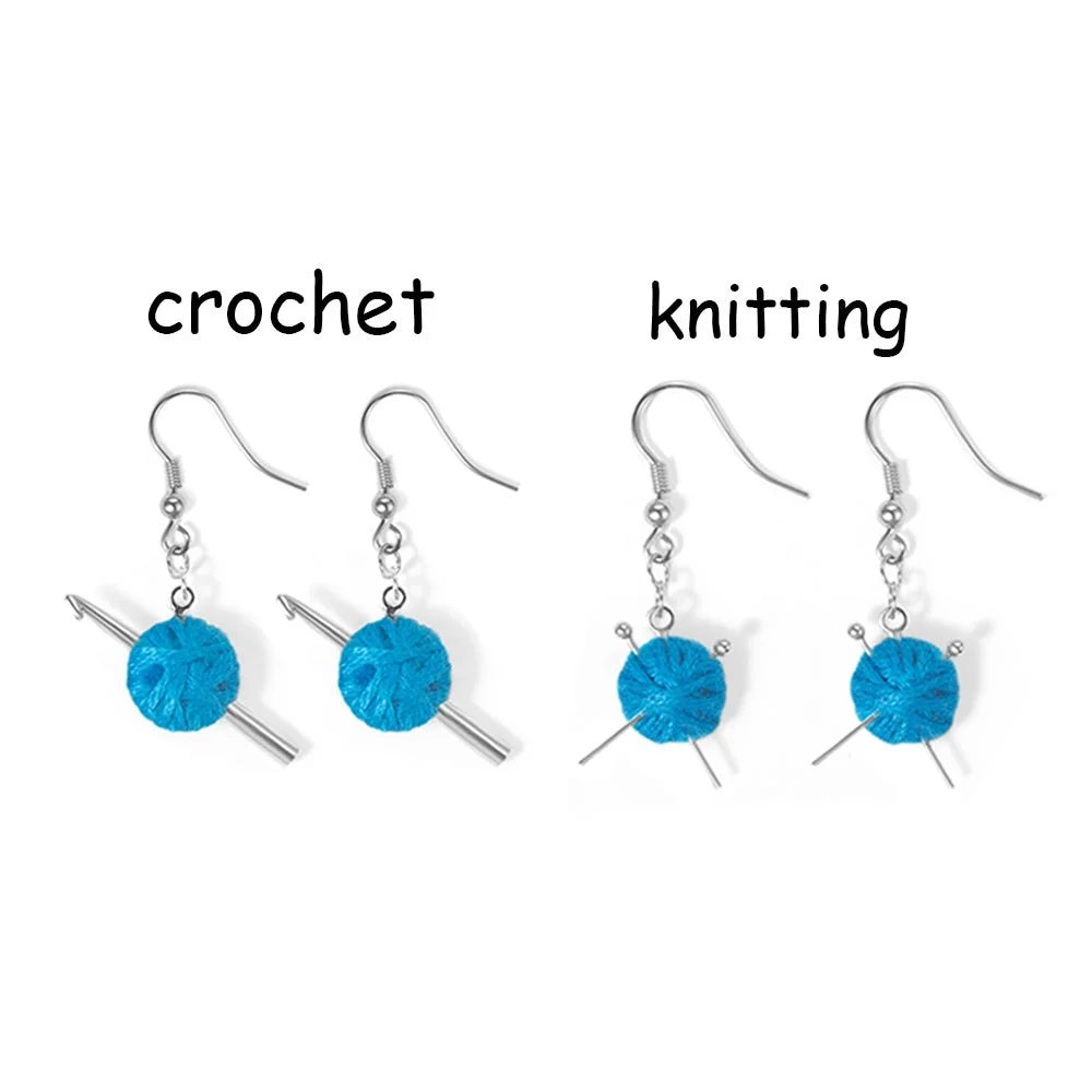 Tiny Yarn Balls Earrings