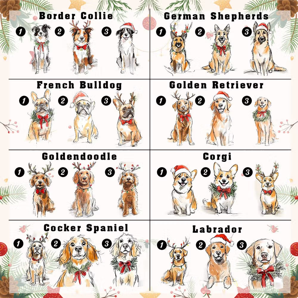 Custom Ornament with  Photo Merry Dogmas Tree Hanging