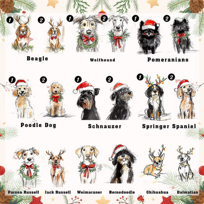 Custom Ornament with  Photo Merry Dogmas Tree Hanging