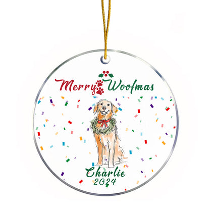 Custom Ornament with  Photo Merry Dogmas Tree Hanging
