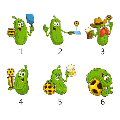 Personalized Funny Cartoon Pickleball Christmas Ornament