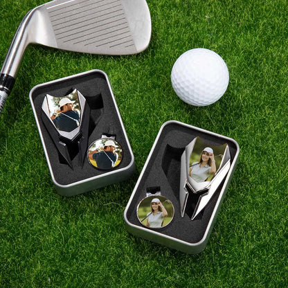 Custom Photo Golf Divot Repair Tool & Magnetic Ball Marker Set