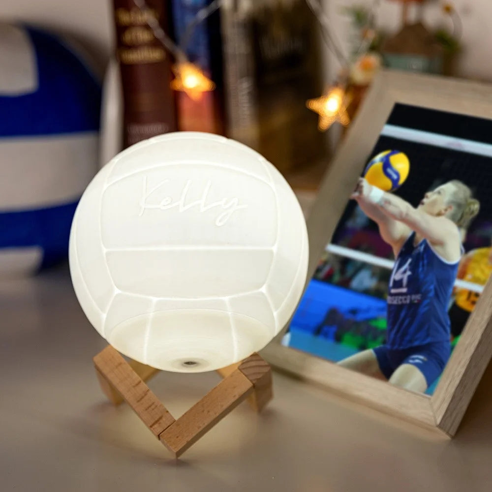 Volleybal Night Light with Personalized Name