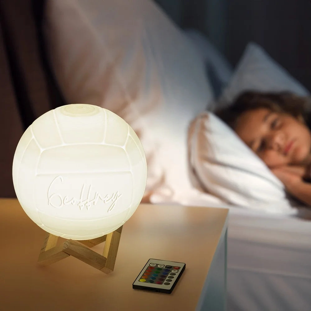 Volleybal Night Light with Personalized Name