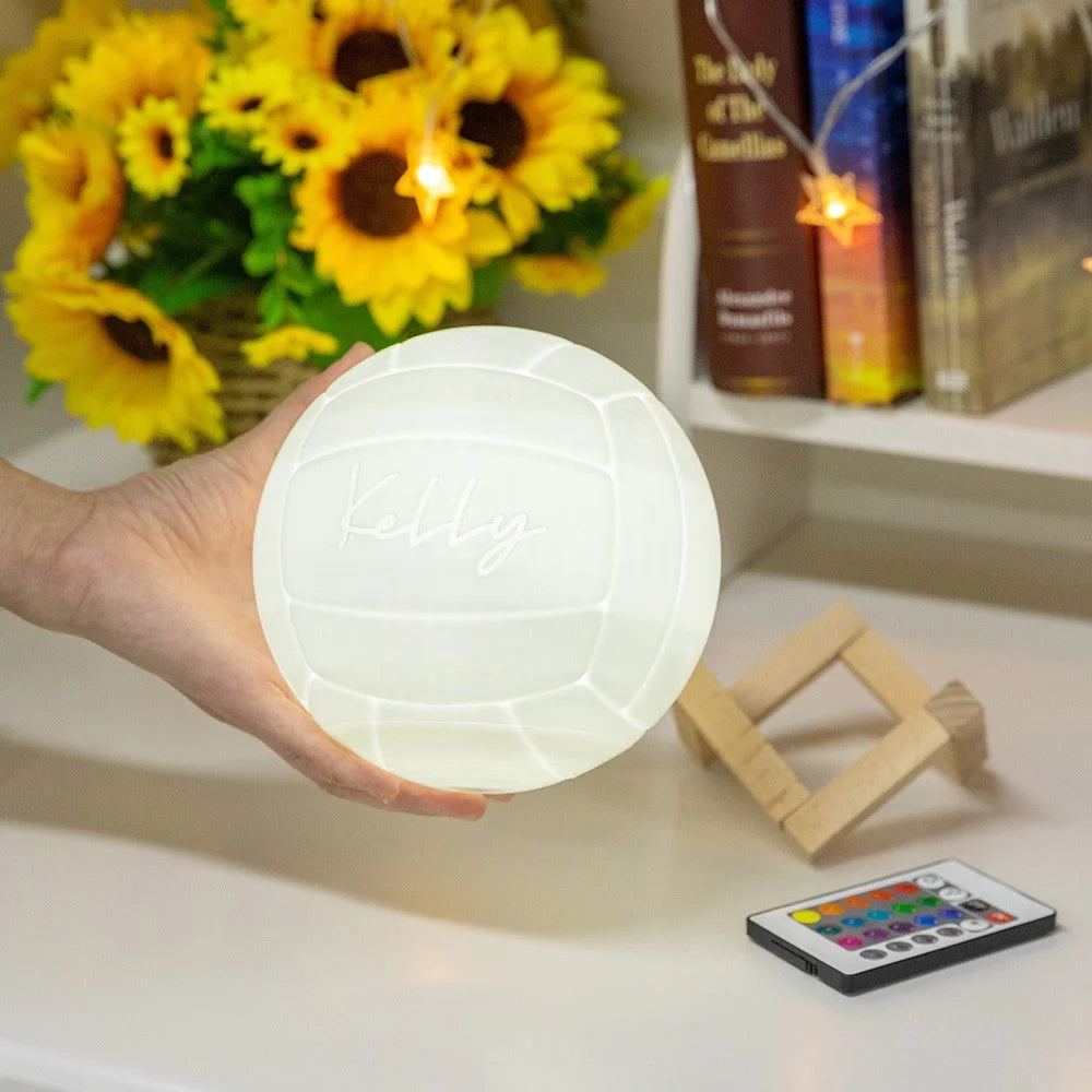 Volleybal Night Light with Personalized Name