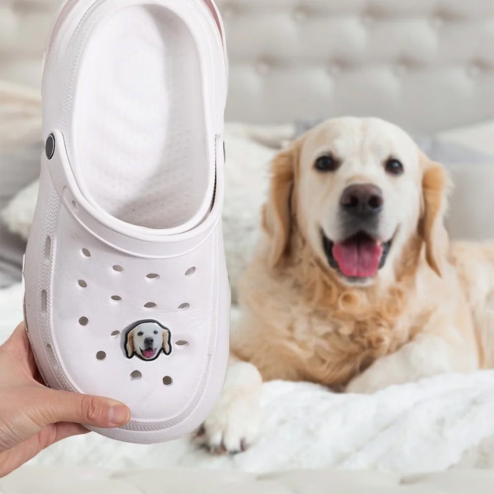 Custom Pet Portrait Crocs Charm