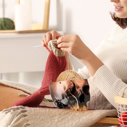 3D Printed Skull Yarn Storage Bowl Holder