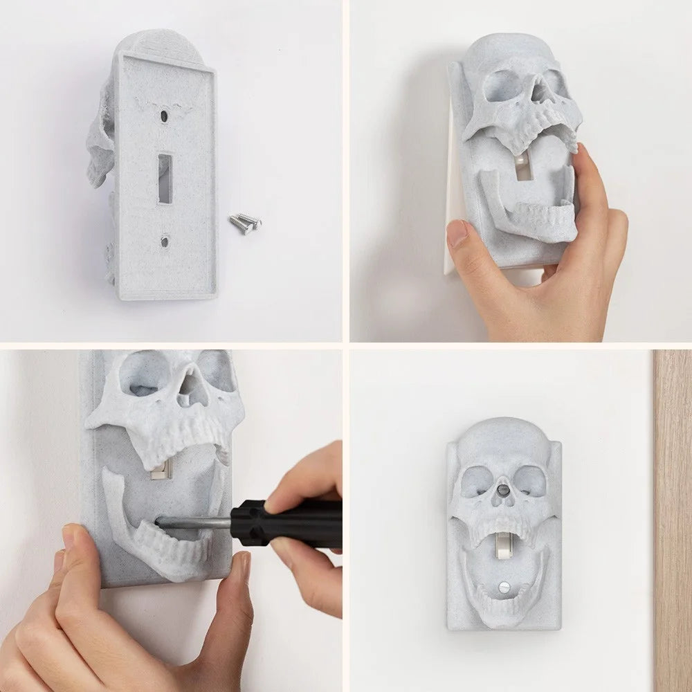 Gothic Skull Light Switch Cover
