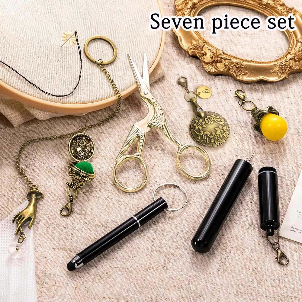 Victorian Needlework Tools Set