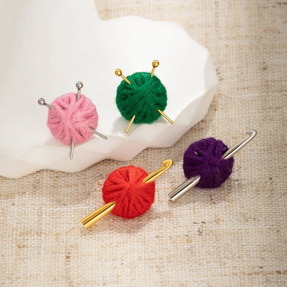 Tiny Yarn Balls Earrings